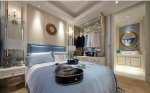 欧式风格家庭卧室带卫生间设计图片赏析
