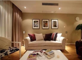 白云雅苑108平米现代沙发背景墙装修设计效果图欣赏