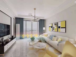 东原观天下110平米现代客厅沙发装修设计效果图欣赏