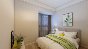 孔雀城115平米三居现代卧室窗帘装修设计效果图欣赏