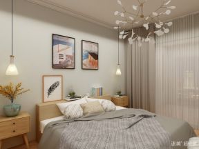 高速紫禁长安现代简约140平三居室卧室装修案例