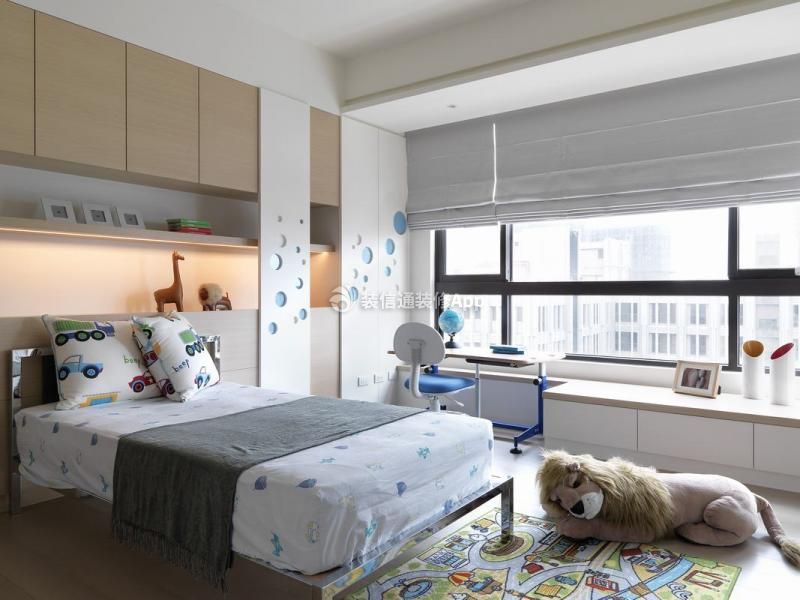 慧芳园现代简约100平三居室卧室装修案例