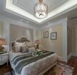 122平法式风格家庭卧室吊灯设计效果图片