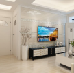 现代风格68平米两居室客厅黑白电视柜装修效果图