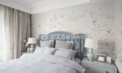 力旺康城127平米三居美式卧室装修设计效果图欣赏