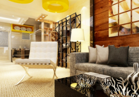 江南名邸180平现代风格客厅沙发椅设计图片