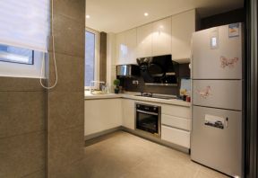 华润二十四城121平米三居现代厨房装修设计效果图