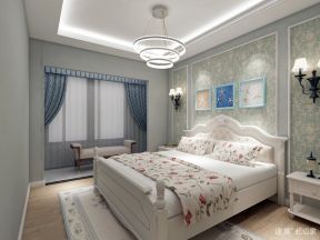 金科天宸欧式89平二居室卧室装修案例