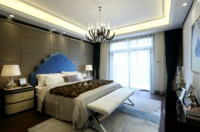 宸宫双河湾152平米欧式三居卧室吊灯装修设计效果图