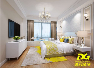 银泰城133平米现代卧室装修设计效果图欣赏