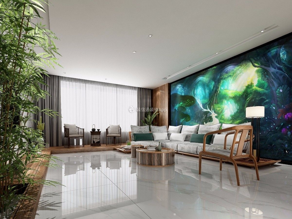 2020中式风格客厅家具 2020中式风格客厅沙发图片