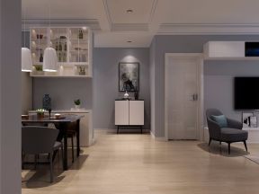 120平欧式风格三居室餐厅装修效果图片