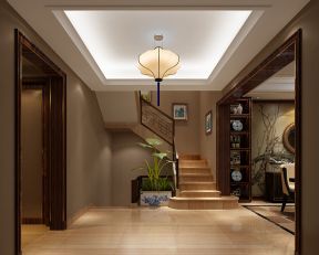 现代风格时尚别墅楼梯扶手设计装修效果图