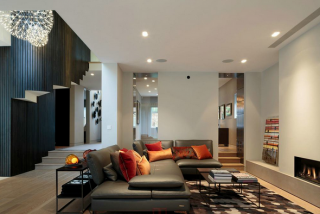 玫瑰星城211平米现代客厅沙发装修设计效果图欣赏