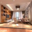 红日江山现代简约95平三居室客厅装修案例