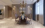 地中海钻石湾美式风格家庭餐桌椅摆放设计图2022