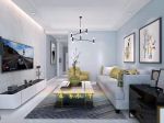 金域丽江120平米美式客厅沙发装修设计效果图欣赏