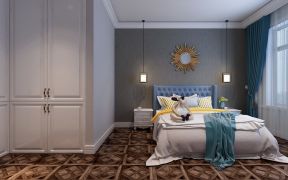 地中海钻石湾美式简约风格卧室床头吊灯设计图片