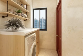 欧风丽景现代简约风格家庭洗衣房设计图一览