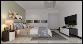 保利国际现代简约180平大平层卧室装修案例