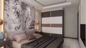 中海城尚城港式风格家庭卧室两门衣柜装修图欣赏