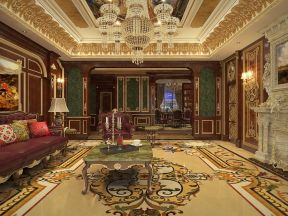 开莱国际社区297平米奢华客厅沙发装修设计效果图欣赏