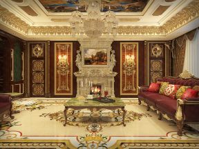 开莱国际社区297平米奢华客厅装修设计效果图欣赏