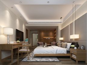 雅居乐御滨名门欧式180平大平层卧室装修案例