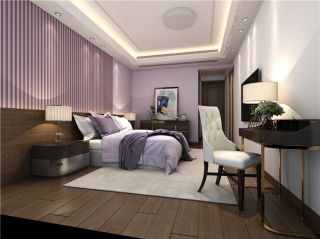 华颢豪庭欧式165平大平层卧室装修案例