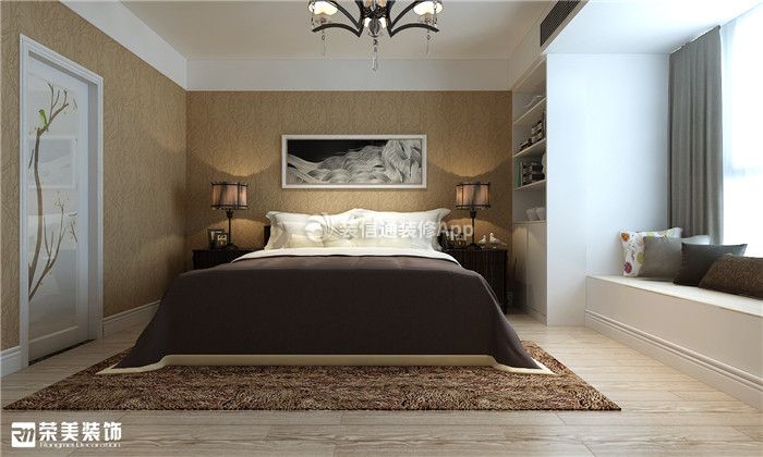 158平四居室现代风格卧室装修效果图片