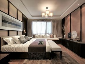 宏发领域新中式160平三居室卧室装修案例