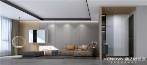 金悦湾现代简约220平大平层客厅装修案例