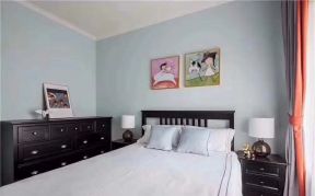 法式卧室效果图 2020法式卧室窗帘装修图样板房 