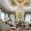 美式古典风格低调奢华客厅灯家装效果图欣赏