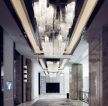 杭州高端酒店装修走廊吊顶灯具图片欣赏