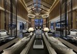 杭州现代中式风格酒店大厅沙发装修图片欣赏