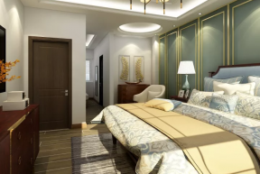三江尊园300平米现代别墅卧室装修设计效果图欣赏