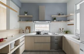 时尚厨房设计图 厨房置物架效果图 2020多功能厨房置物架