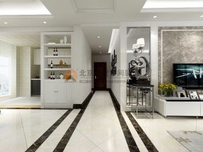 钱隆首府128平米现代四居走廊装修设计效果图