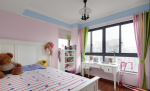 12平儿童房卧室飘窗书桌装修效果图赏析