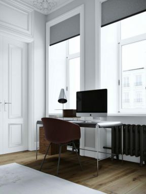 欧式风格小型公寓室内书桌简单设计效果图片