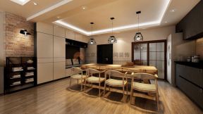 荣和悦澜山125平米三居中式餐桌装修设计效果图