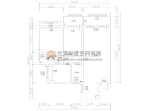 海语城95平现代风格房子装修户型图