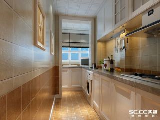 72平米二居室法式风格厨房装修效果图片