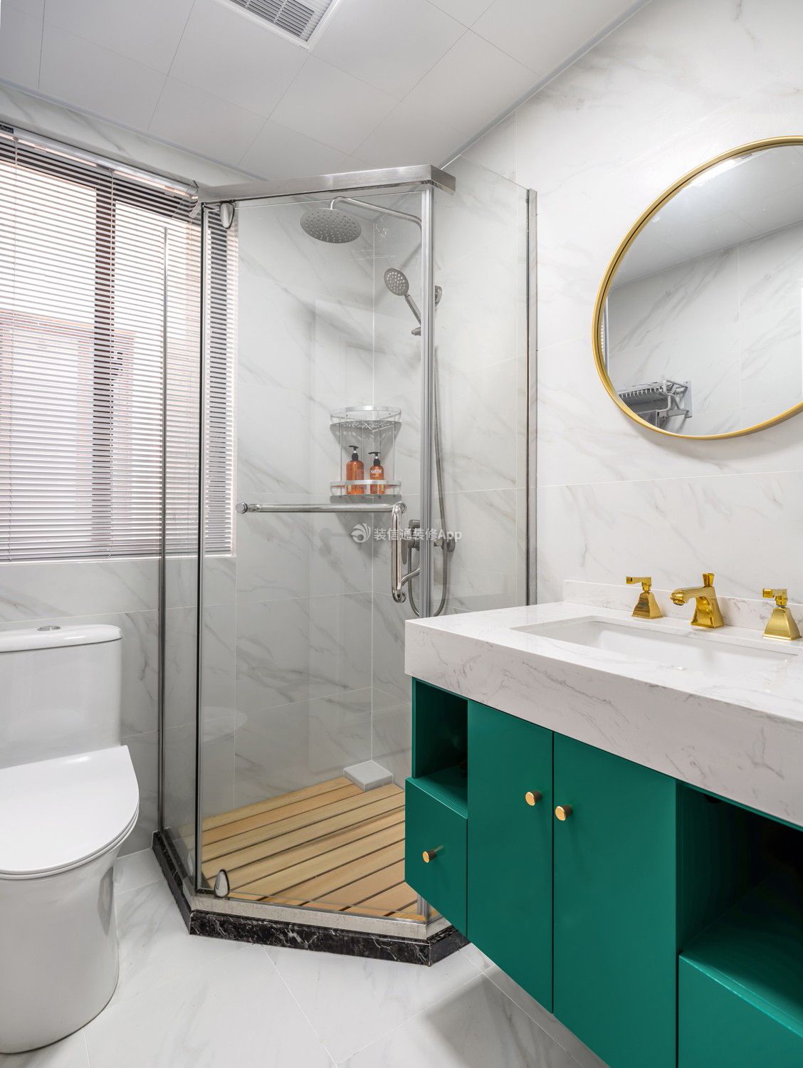 五象丽景172平现代风格卫生间淋浴房设计装修效果图