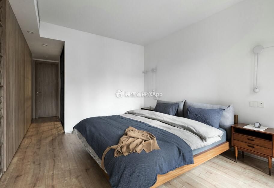 160平米现代简约家庭卧室装潢效果图片一览