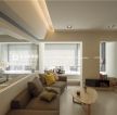 南湖国际现代简约110平三居室客厅装修案例