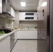 160平米现代风格家庭厨房转角设计装潢效果图片