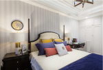 滨江和城现代150平四居室卧室装修案例