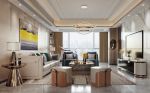 160平米家庭大户型客厅沙发摆放设计效果图